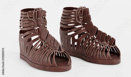 Foto Realistic 3D Render of Caligae Shoes
