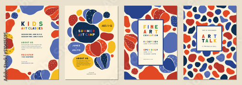 Abstract creative artistic templates. Suitable for poster, business card, invitation, flyer, cover, banner, brochure, events and page cover, background, and other graphic design. 