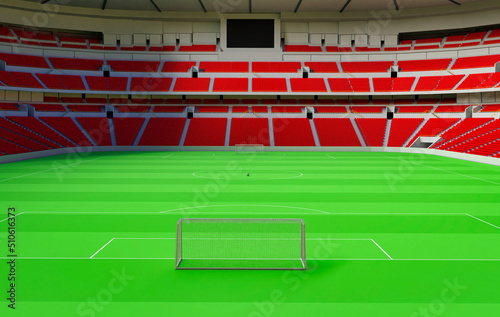 3d illustration, football stadium, 3d rendering