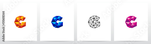 Polygon Lowpoly Letter Logo Design G