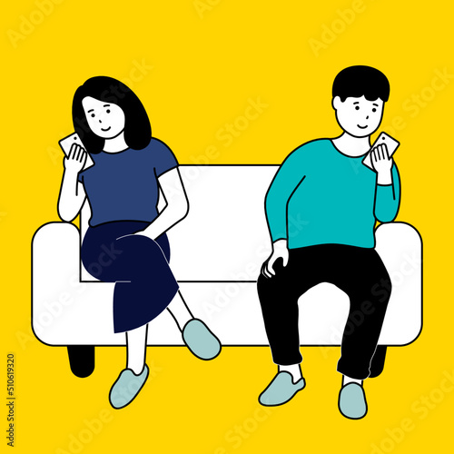 People are using smart phone.