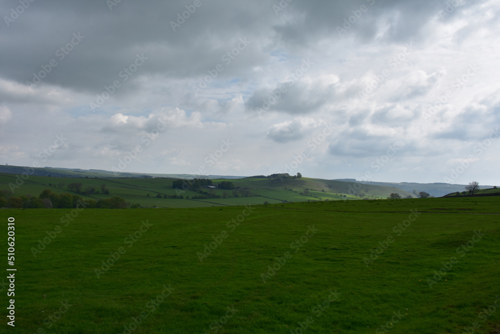 Dark Skies With Storm Clouds Over Farmland