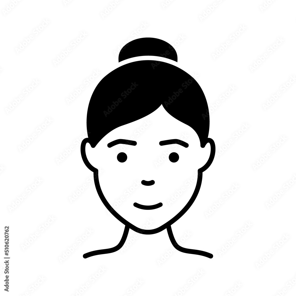 Woman or Lady Silhouette Icon. Girl with Beauty Face and Hairstyle Black Pictogram. Female Avatar Icon for User Profile. Isolated Vector Illustration Woman or Lady Silhouette Icon. Girl with Beauty Face and Hairstyle Black Pictogram. Female Avatar Icon for User Profile. Isolated Vector Illustration