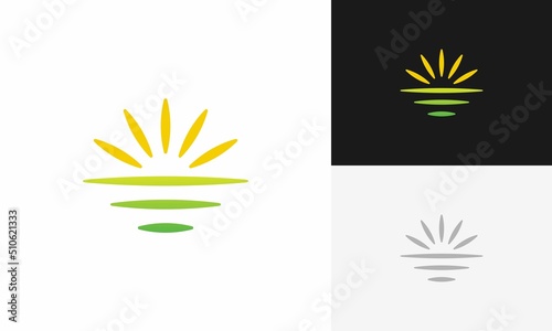 landscape hills logo farm logo design