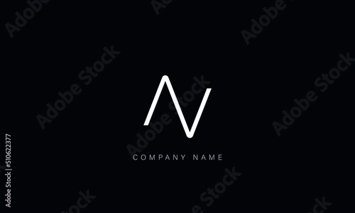 AV, VA Abstract Letters Logo Monogram