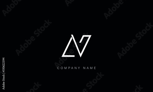 AV, VA Abstract Letters Logo Monogram
