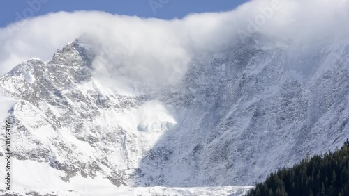 Wallpaper Mural Timelapse of dissolving foehn clouds in the Swiss Alps Torontodigital.ca
