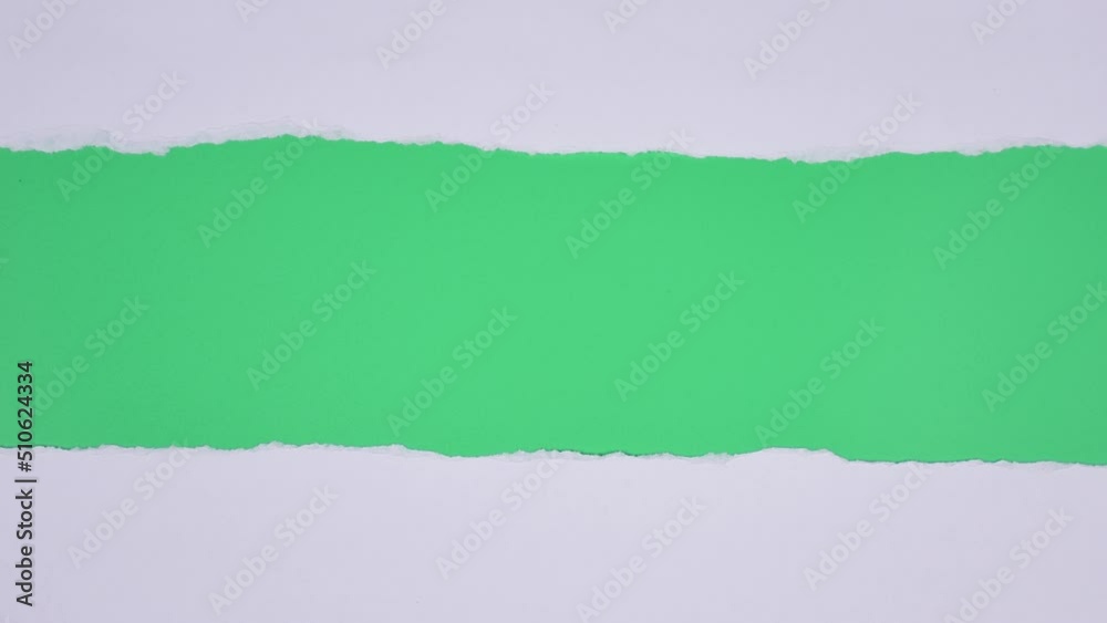 Stop motion, Torn Paper Transitions on Green Screen Background