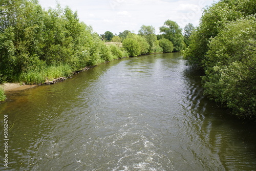 Impressions from a boat trip on the river Aller between Celle and Winsen. Lower Saxony  Germany