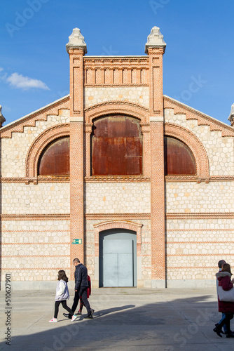 Matadero en el barrio de Legazpi, en la ciudad de Madrid, en el pais de España o Spain