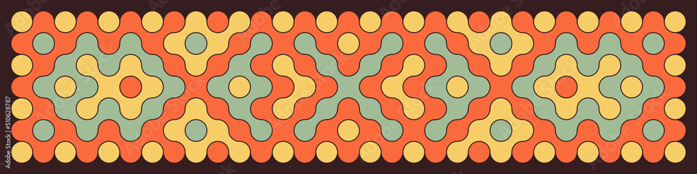 Multicolor truchet tiling connections illustration Multicolor truchet tiling connections illustration