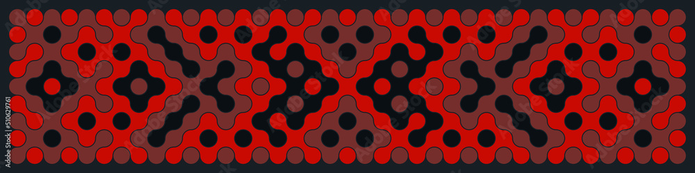 Multicolor truchet tiling connections illustration Multicolor truchet tiling connections illustration