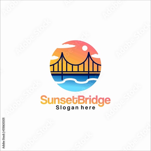 Sunset Bridge Logo Design