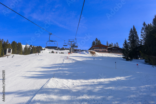 Skigebiet Laterns-Gapfohl in Vorarlberg, Österreich 