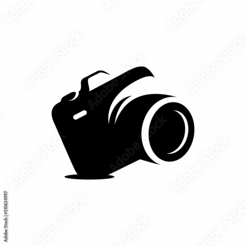 vector camera design on a white background, photography icon