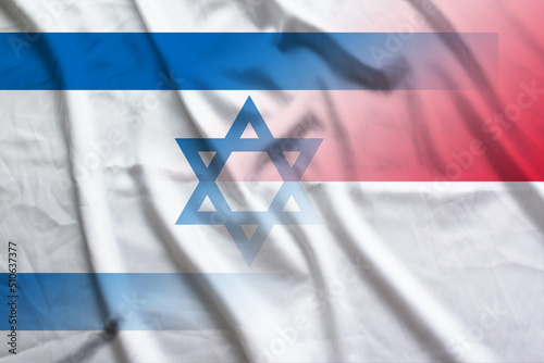 Photography Israel and Singapore official flag transborder contract SGP ISR