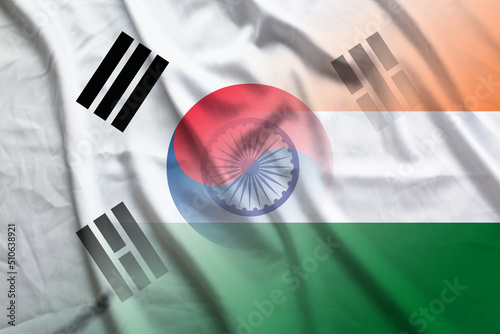 South Korea and India political flag international relations IND KOR