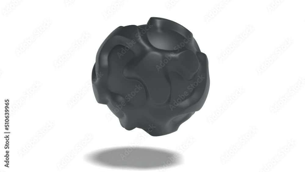 Black sphere surface flow background. Technology concept able to loop seamless 4k Black sphere surface flow background. Technology concept able to loop seamless 4k