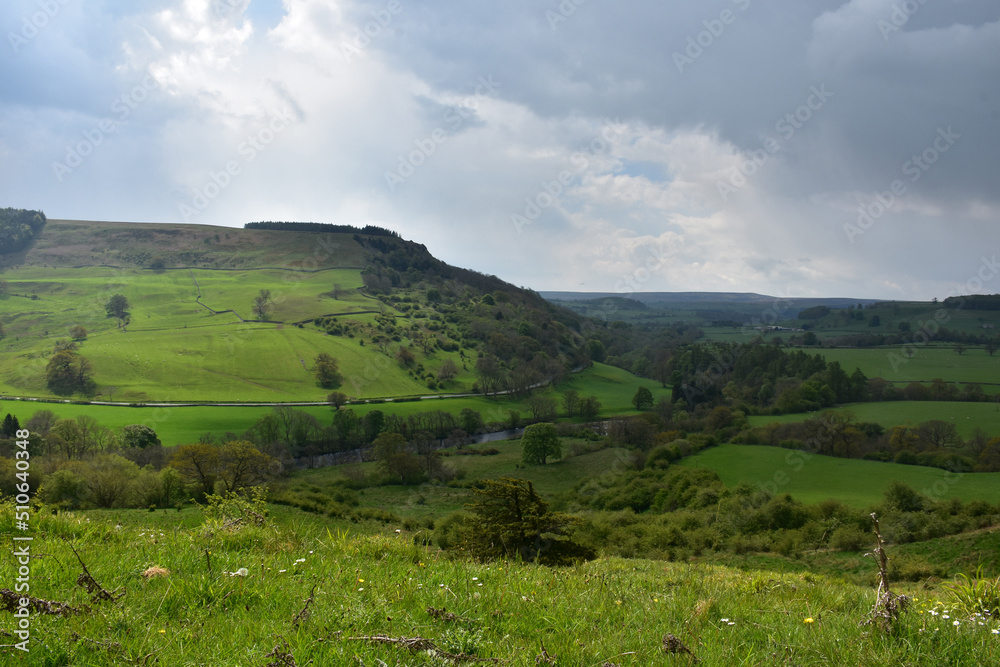 Stunning Swaledale Landscape in Northern England in the Spring