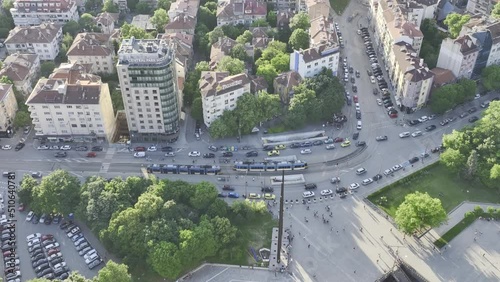 aerial view of road slowmotion