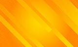 Orange gradient ray burst dot style background vector design