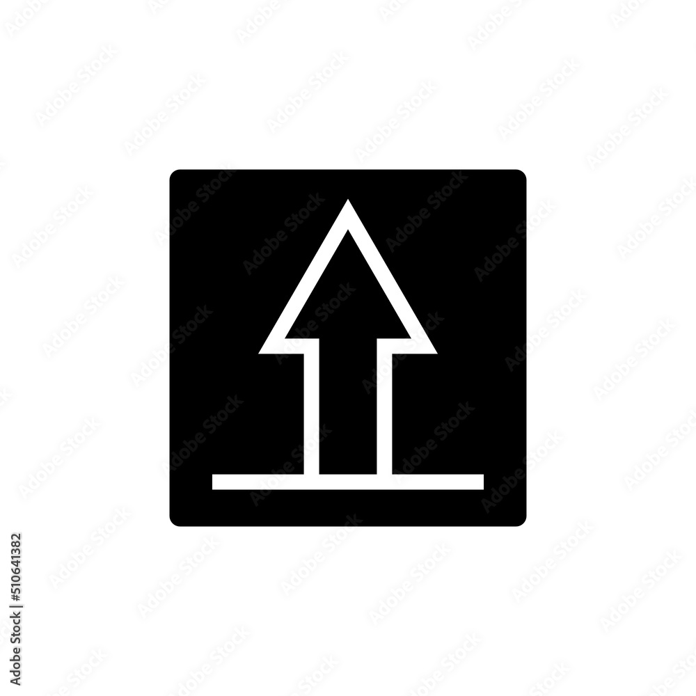 Up arrow icon vector with rectangle. suitable for upload icon, ui-ux, web, website, start up, pixel perfect. Solid icon style, glyph. Simple design illustration editable Up arrow icon vector with rectangle. suitable for upload icon, ui-ux, web, website, start up, pixel perfect. Solid icon style, glyph. Simple design illustration editable
