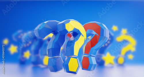 question marks colored as t...