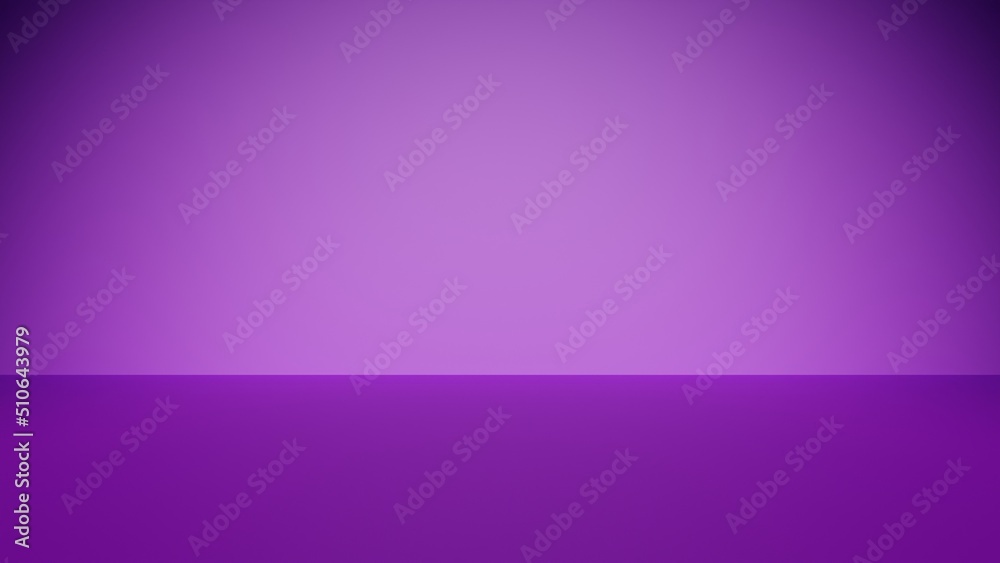 Frontal light in an empty room. Purple light in a room. Purple background Frontal light in an empty room. Purple light in a room. Purple background