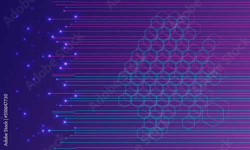 Abstract futuristic background. Cyber security. Big data concept.Vector illustration