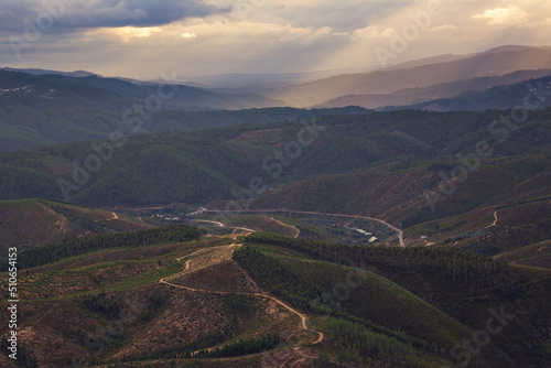 Oleiros Serra mountains in Portugal photo