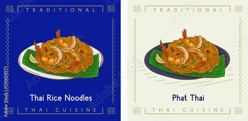 Thai Pad - Thai Rice Noodles dish food
