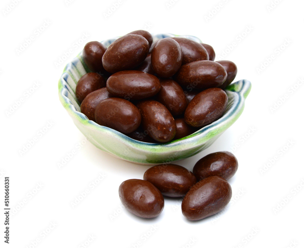 Chocolate candy on white background Chocolate candy on white background