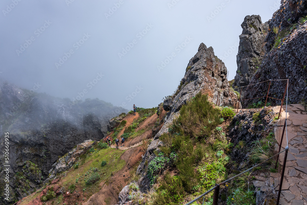 Krajobraz Madery - szlak na Pico Ruivo Krajobraz Madery - szlak na Pico Ruivo