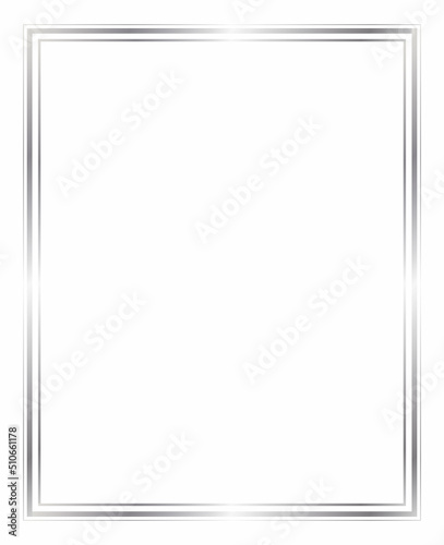 Vector of Christmas Simple Silver Border 