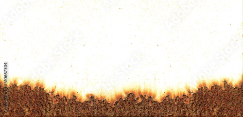 Rust of metals.Corrosive Rust on old iron.Use as illustration for presentation.Background rust texture as a panorama.	 photo