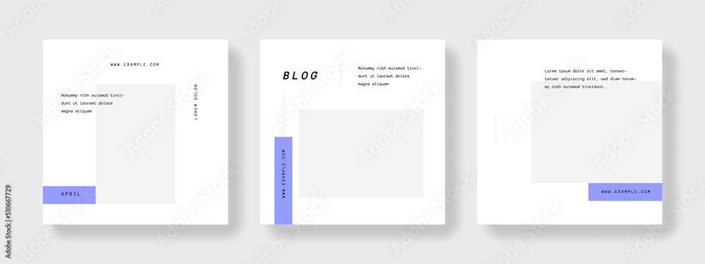Minimalist business social media, clean and editable layouts for instagram and facebook, square templates for company, corporate graphic with place for photos Minimalist business social media, clean and editable layouts for instagram and facebook, square templates for company, corporate graphic with place for photos