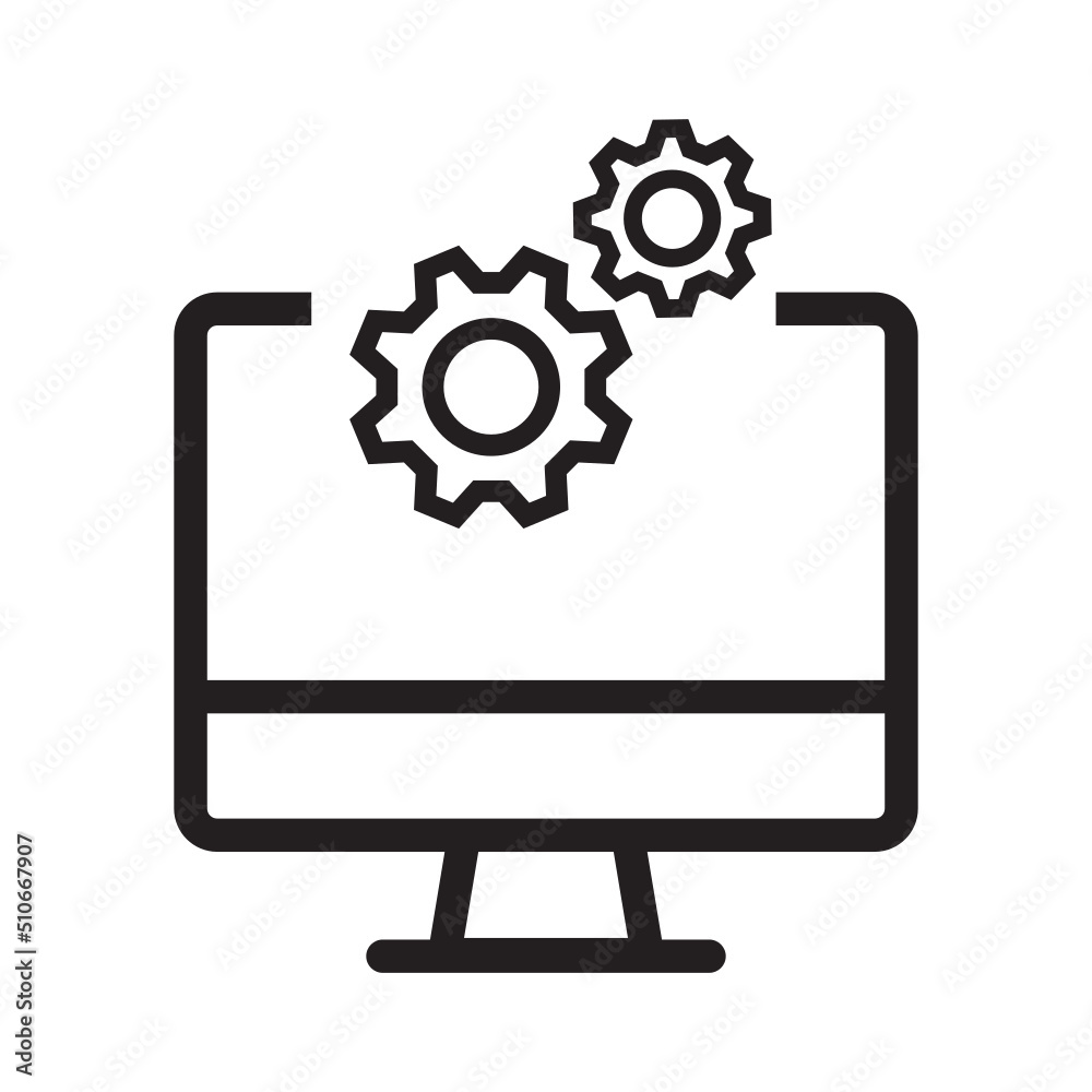 computer setting icon computer setting icon