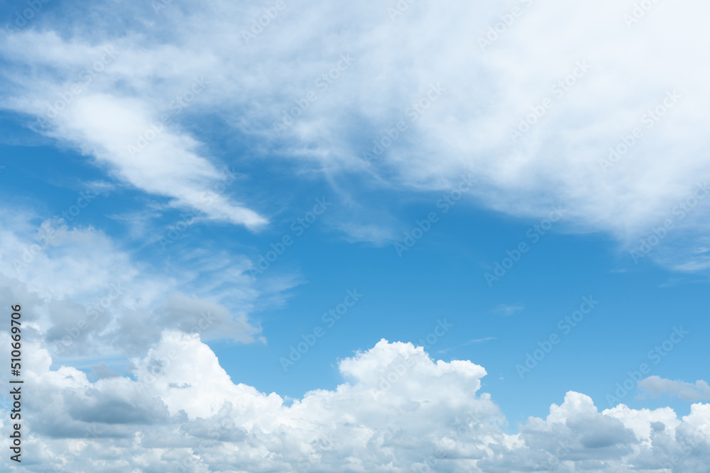 beautiful  blue sky and clouds in the weather day outdoor nature environment abstract background