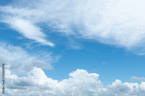 beautiful  blue sky and clouds in the weather day outdoor nature environment abstract background