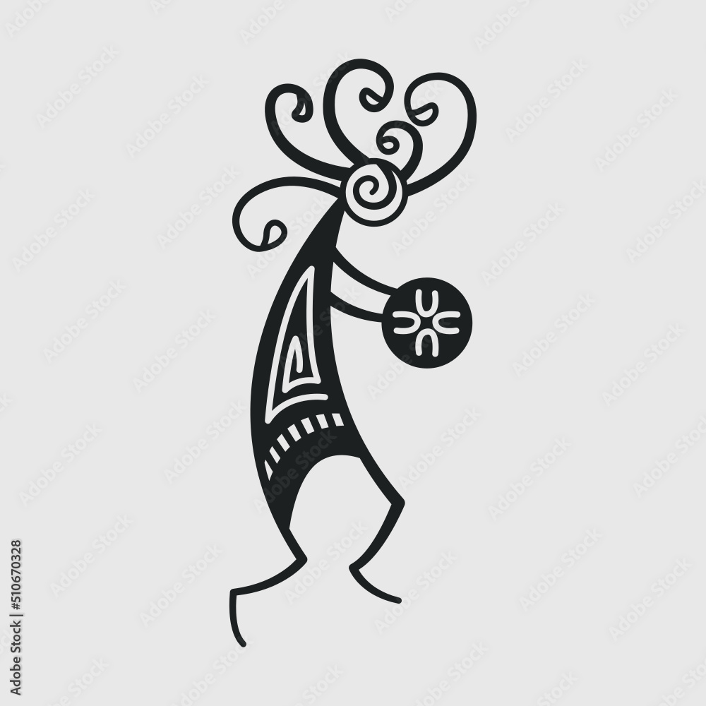 Kokopelli Svg Silhouette Cut File Tribal Kokopelli Svg Kokopelli