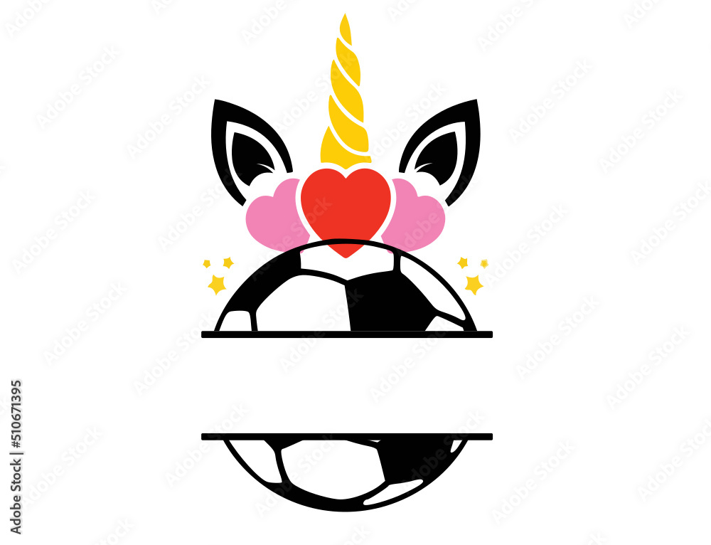 unicorn soccer svg png, Name Soccer svg, Soccer Svg, American fan