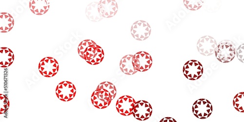 Light red vector background with spots.