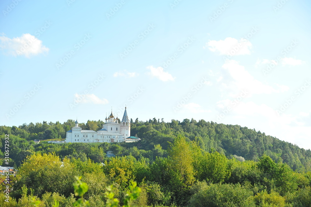 Naklejka premium church in the mountains