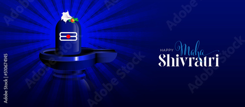 Happy Maha Shivratri Banner Design Background Template