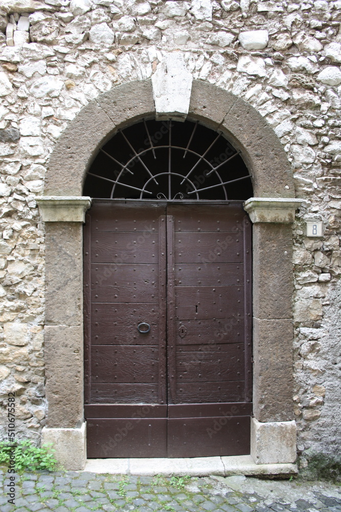 old wooden door