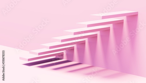 Abstract staircase in the c...