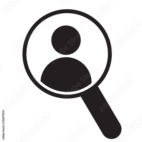  Search job vacancy icon vector.