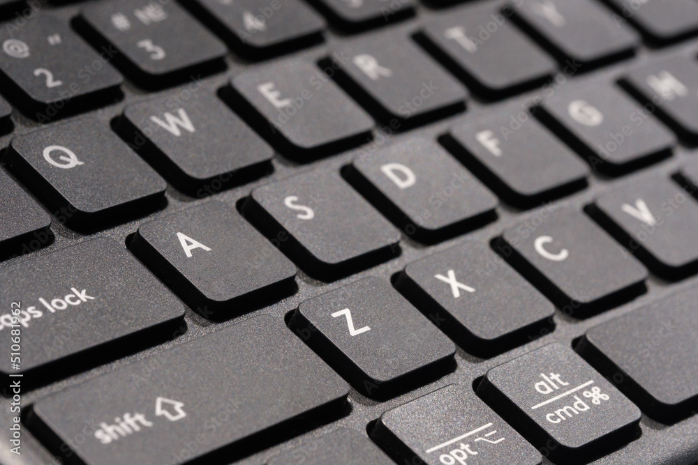 closeup shot of computer keyboard