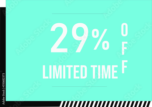 29 percent off with vector off square format