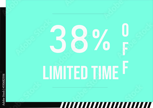 38 percent off with vector off square format